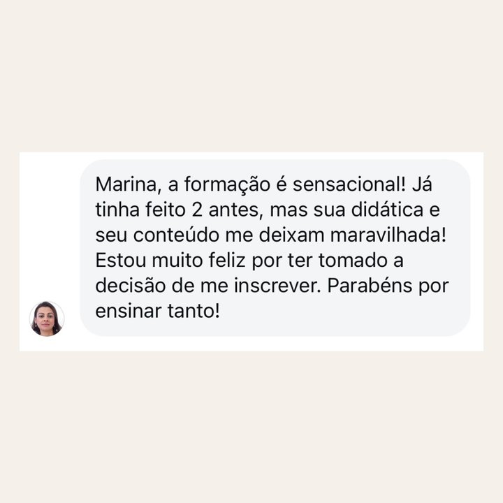 Depoimento de aluna da Formação em Consultoria de Imagem