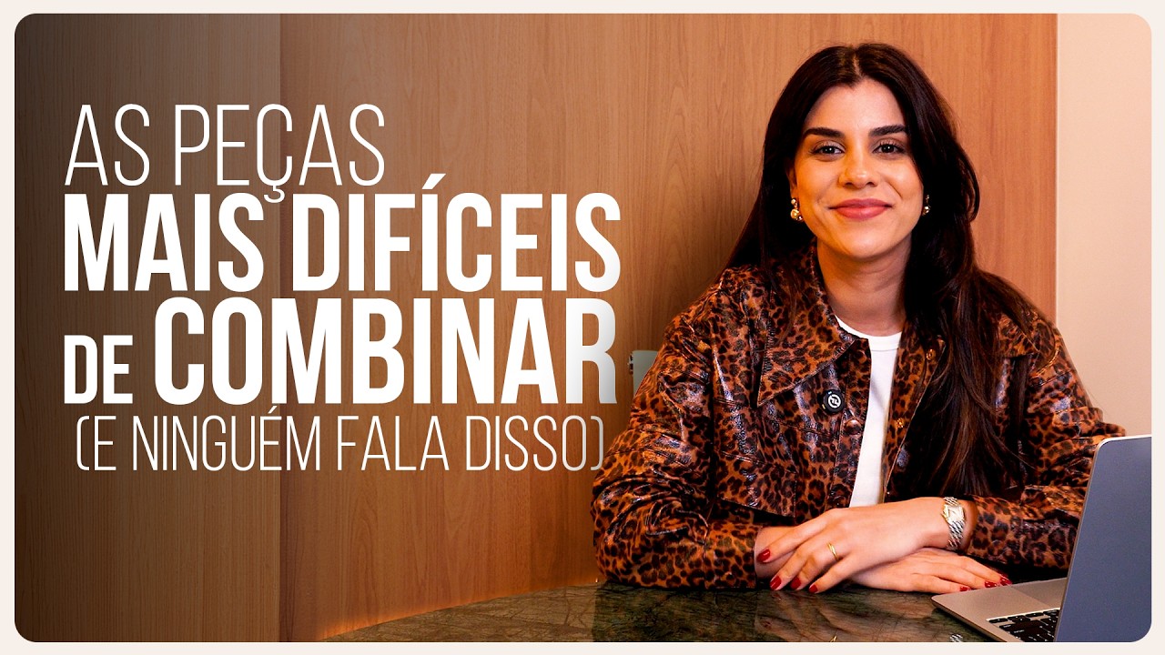 Marina Naves, consultora de imagem, apresentando as peças mais difíceis de combinar no guarda-roupa