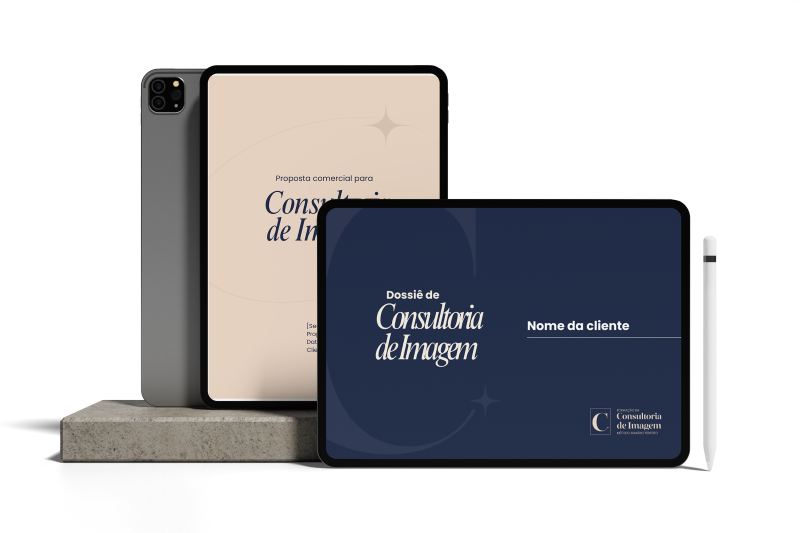 mockup tablet - proposta e dossie consultoria de imagem